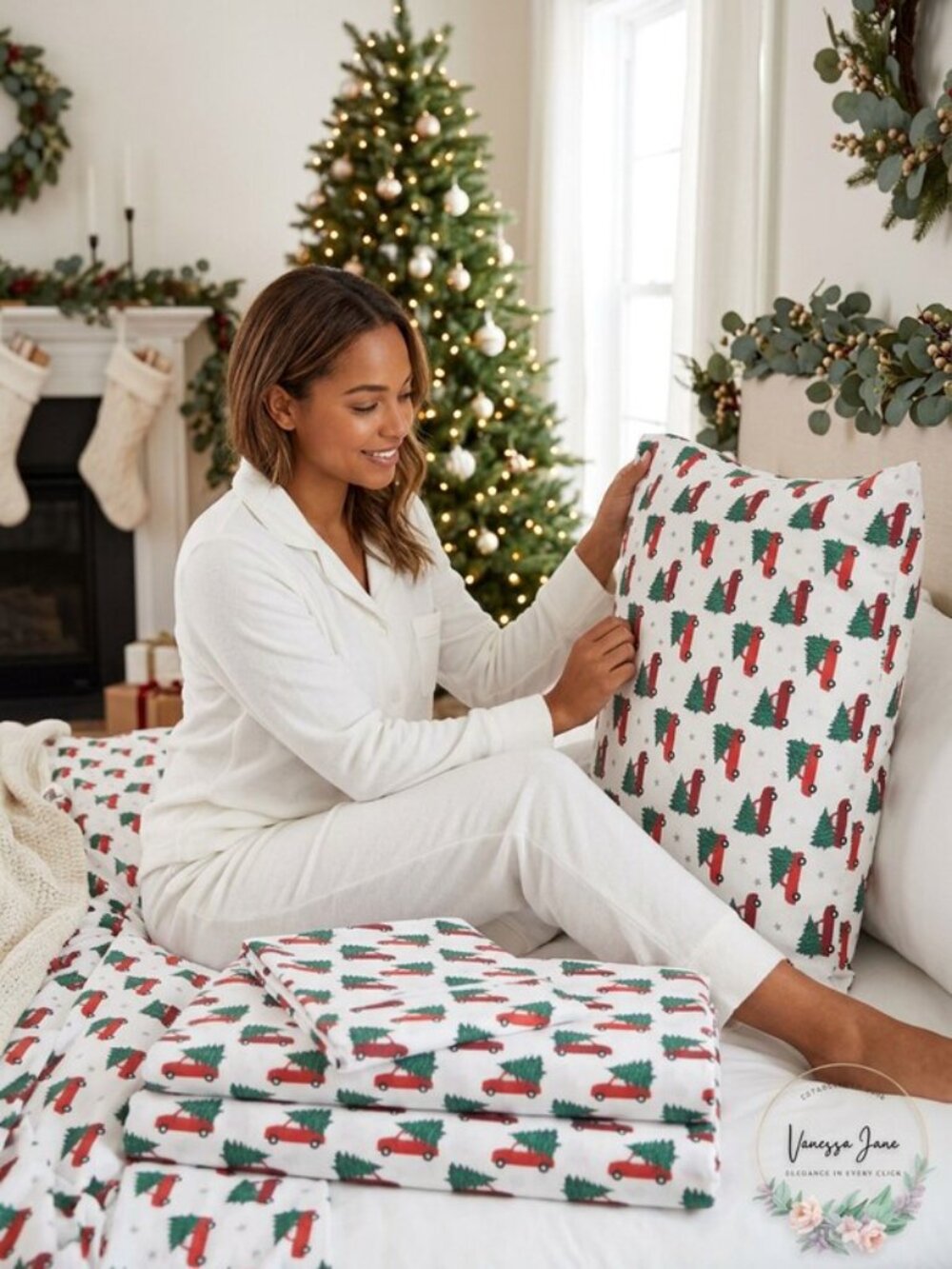 HOLIDAY Microfiber 3 PC Twin Sheet Set Bedding